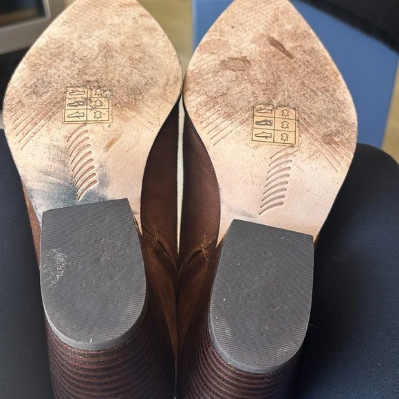 Paige Libby Tobacco Suede Ankle Boots size 9 - Picture 6 of 9